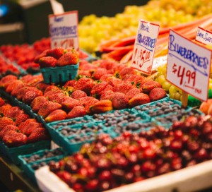 Farmers market berries