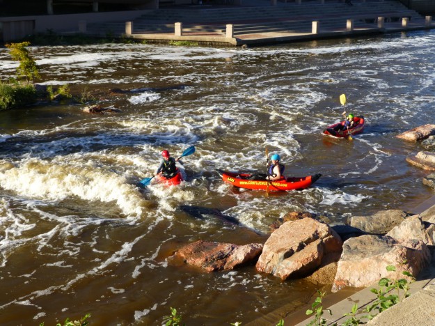 Kayakers at Confluence Park